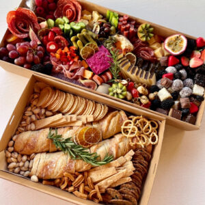 Extra Large Grazing Box with bread and cracker box