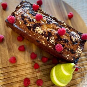 Banana, Pear and Raspberry Bread